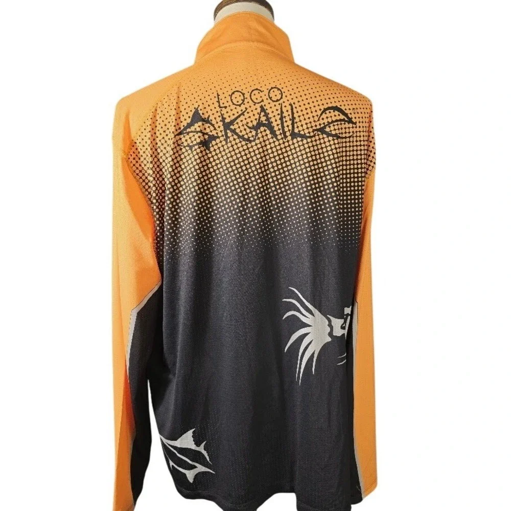 Loco Skailz Men's Long Sleeve Fishing Surf Shirt‎ Quarter Zip